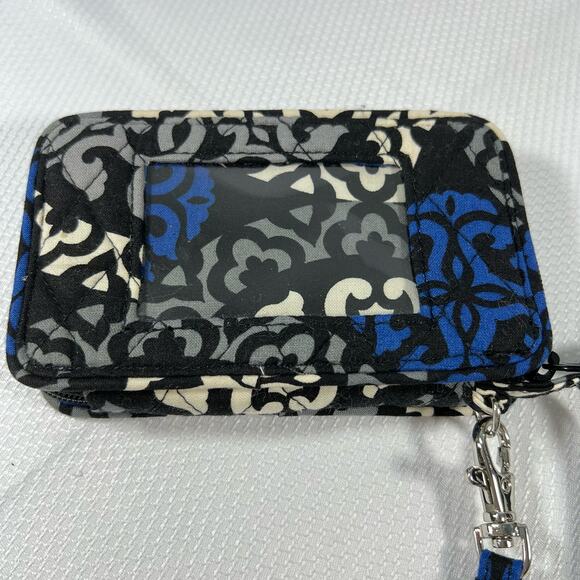 Vera Bradley Wristlet Wallet Canterberry Cobalt Retired Pattern 2013 - Picture 3 of 9